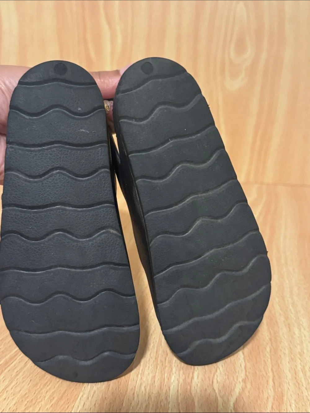 Kids Black Buckle Sandals - Comfortable Adjustable Straps